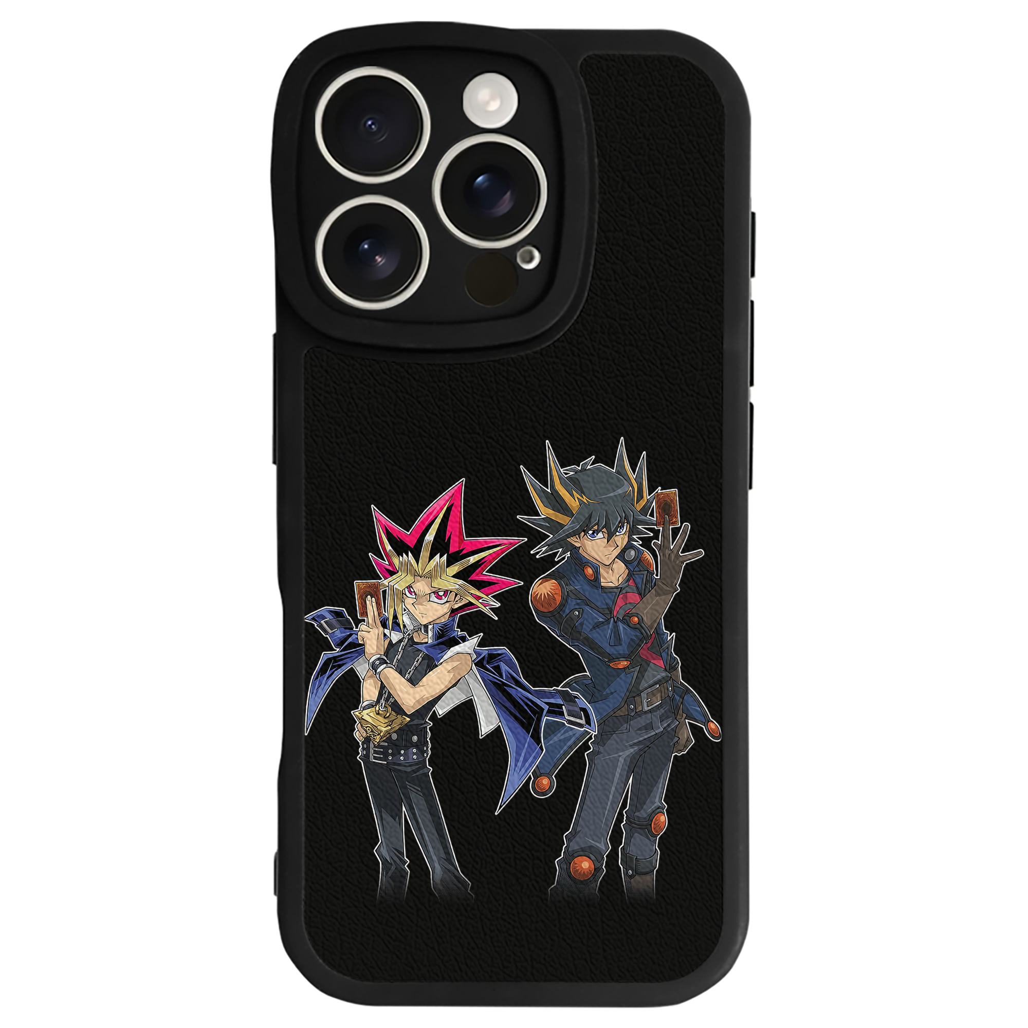 遊☆戯☆王 Yu-Gi-Oh! 【iPhone 16シリーズ対応】シリコンスマホケース（レザー調） 材質：シリコン